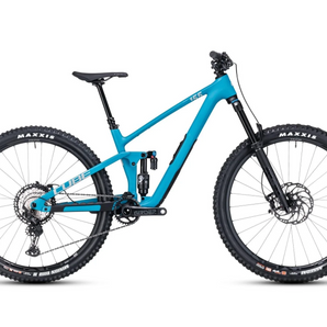 Cube Stereo ONE55 C:62 SLX 29 Full Suspension Mountain Bike Bondi Blue 'n' Grey